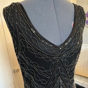 Black Sequin Flapper Dress